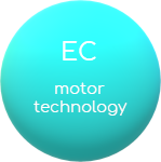 Air purifier EC motor technology (clinic)