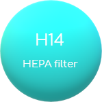 Luftreiniger HEPA H14 Filter